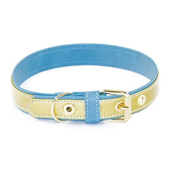 Artleather collar liso turquesa 55cm