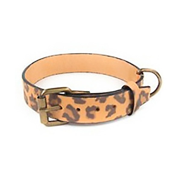 Artleather Collar artleather nobuk leopardo 30cm