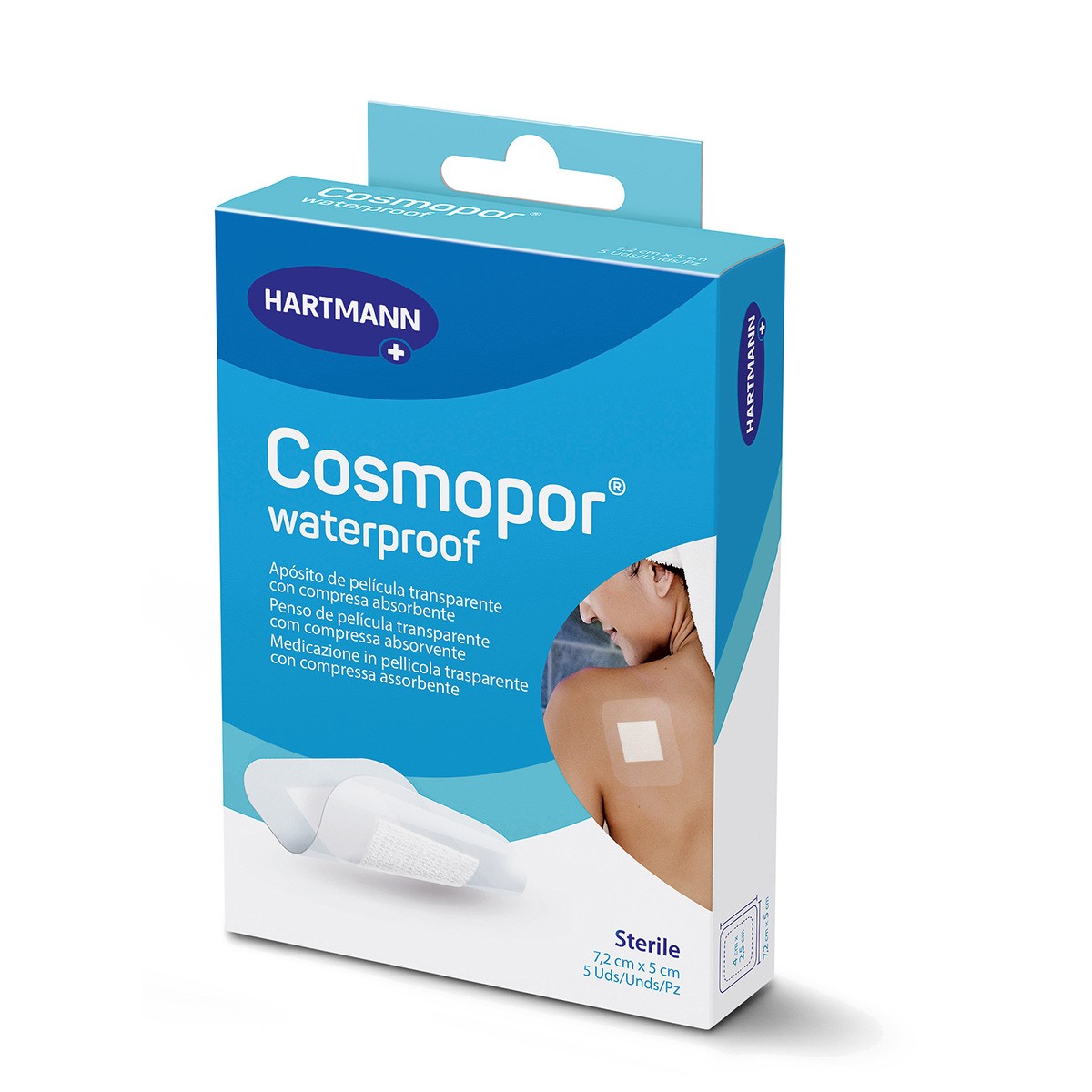 Cosmopor waterproof 7,2cmx5cm 5u