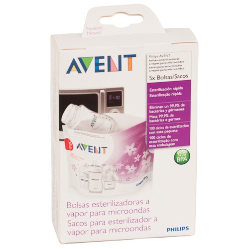 AVENT BOLSAS ESTERILIZAD MICROONDAS 5UND