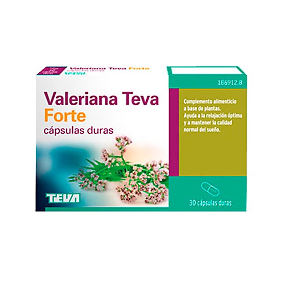 Valeriana teva forte 450mg 30 cápsulas