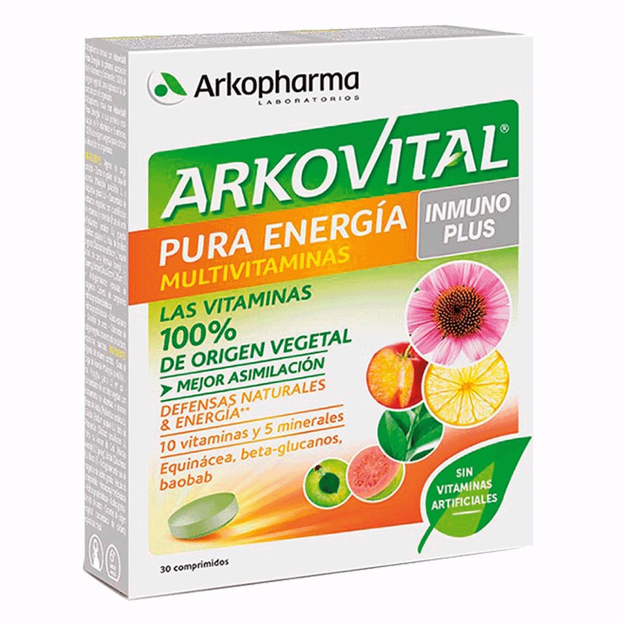 Akkopharma Pura Energía Inmunidad complemento 30 comprimidos