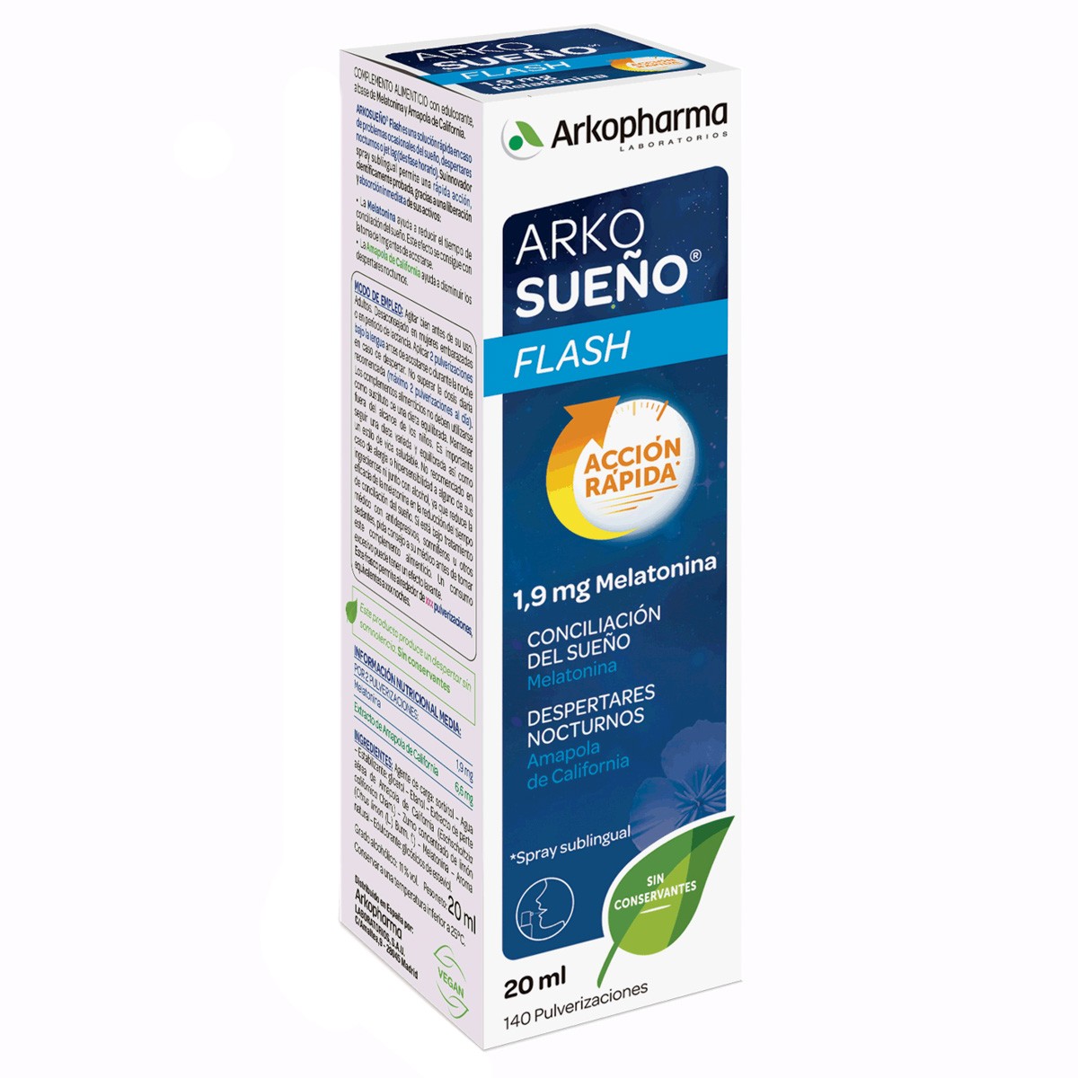 Arkopharma Spray sublingual Arkosueño flash 20ml