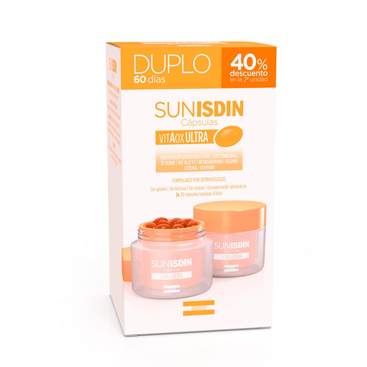 Sunisdin oral 60 cápsulas Pack 2 unidades