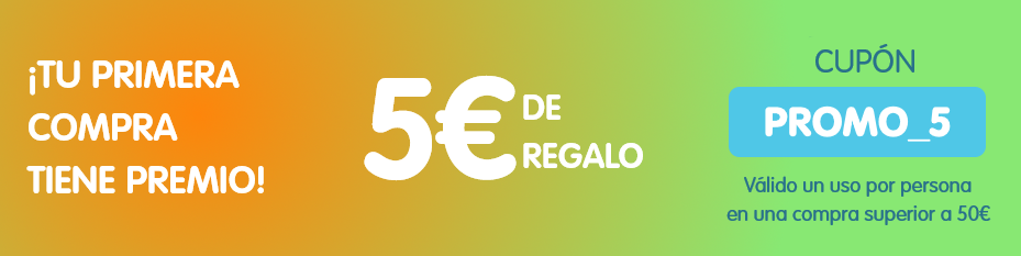 ¡5€ de regalo en tu primera compra!